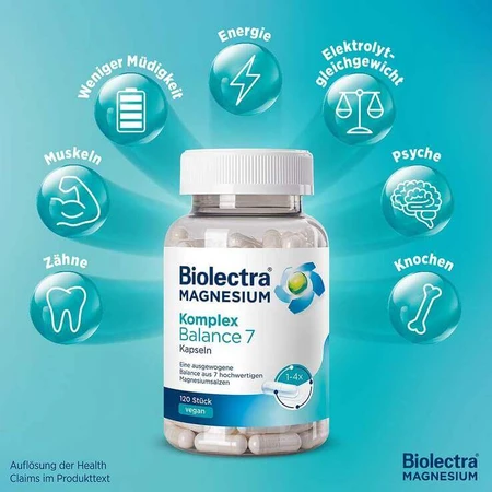 Biolectra Magnesium Complex Balance 7 capsules, 120 capsules