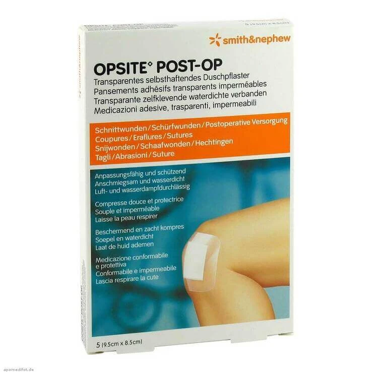 Opsite Post-OP-verband 9,5 x 8,5 cm, 20 stuks per verpakking