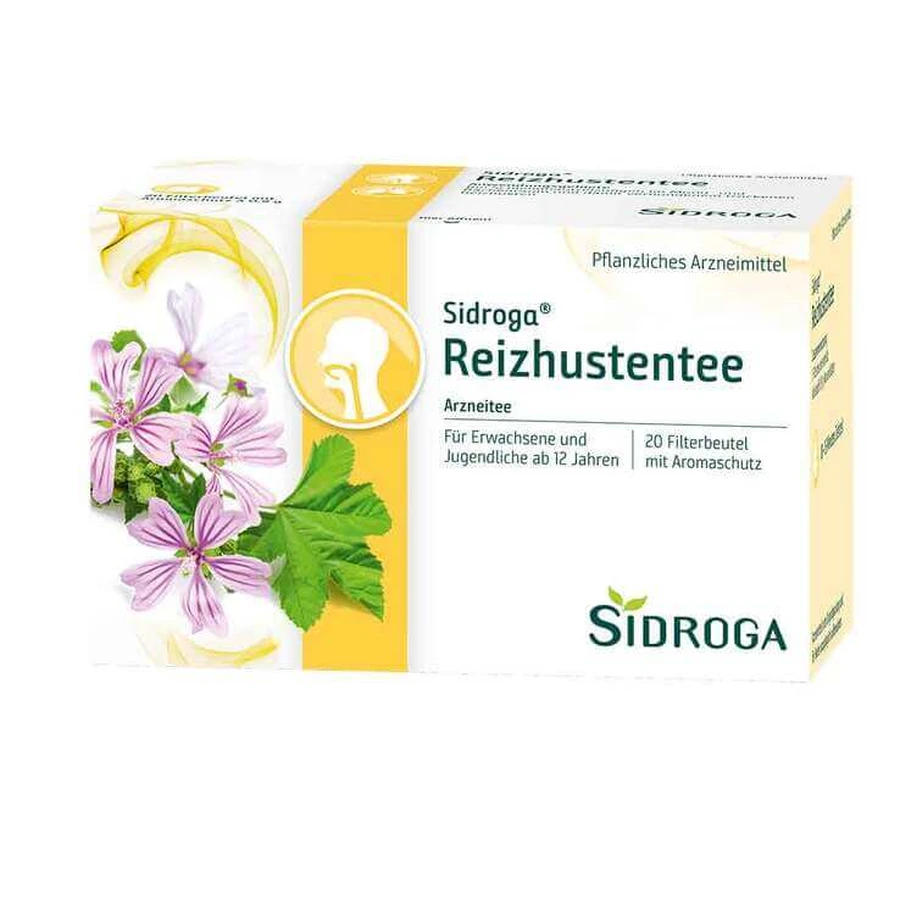 Sidroga-theezakjes tegen hoest, 20 x 0,9 g thee