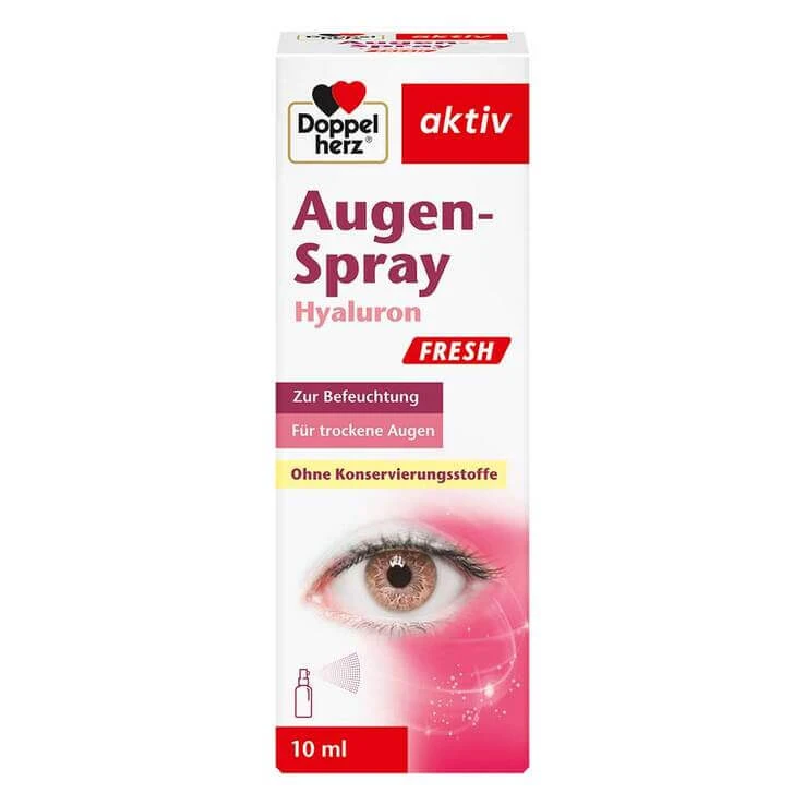 Doppelherz Oogspray Hyaluron Fresh, 10 ml druppels