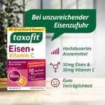 Cápsulas de hierro y vitamina C de taxofit, 40 cápsulas
