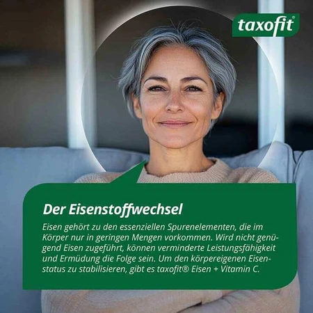Cápsulas de hierro y vitamina C de taxofit, 40 cápsulas