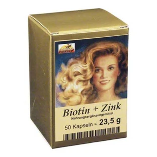 Biotin Plus Zinc Hair Capsules, 50 capsules