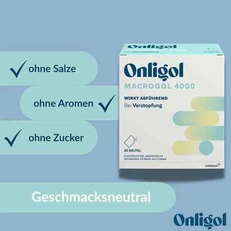 Onligol Macrogol 4000, polvo para solución, sobre, 20 x 10 g de polvo