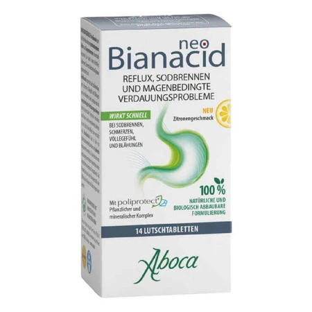 Neo Bianacid Lutschtabletten Zitronengeschmack, 14 St Lutschtabletten