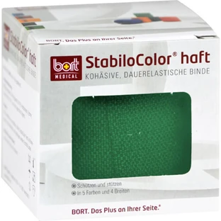 Pansement adhésif Bort Stabilocolor, 10 cm, vert, 1 rouleau