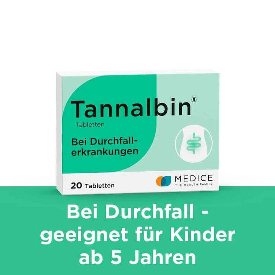 Tannalbin®-tabletten tegen diarree, 50 tabletten