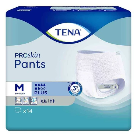 TENA Pants Plus M Wegwerpbroekjes voor incontinentie, 14 stuks.