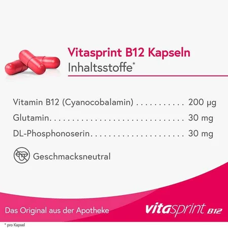 vitasprint B12-capsules, 20 harde capsules