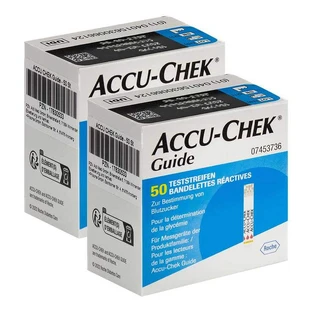 Accu-Chek Guide Test Strips, 2 packs of 50 test strips