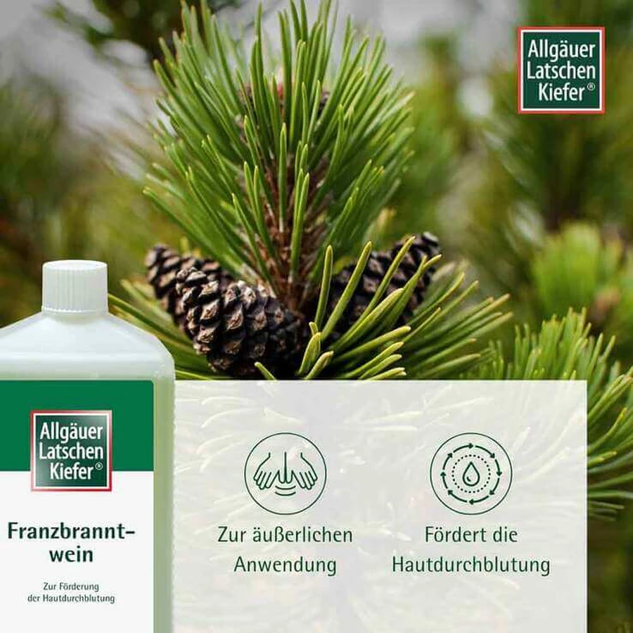 Allgäu Bergdennen-wrijfmiddel, 500 ml oplossing