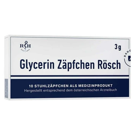 Rösch glycerinezetpillen 3 g tegen constipatie, 100 zetpillen