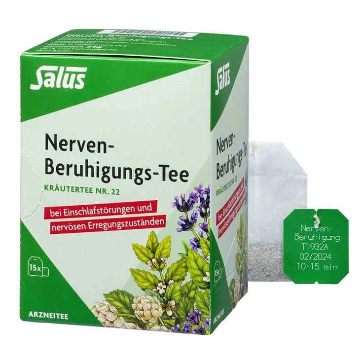 Zenuwkalmerende thee, Kruidenthee nr. 22, Bio Salus, 15 theezakjes