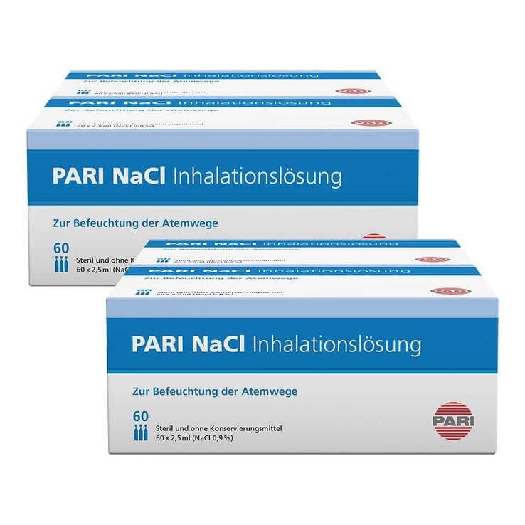 PARI NaCl-inhalatieoplossing in ampullen, 20 ampullen van 5 ml
