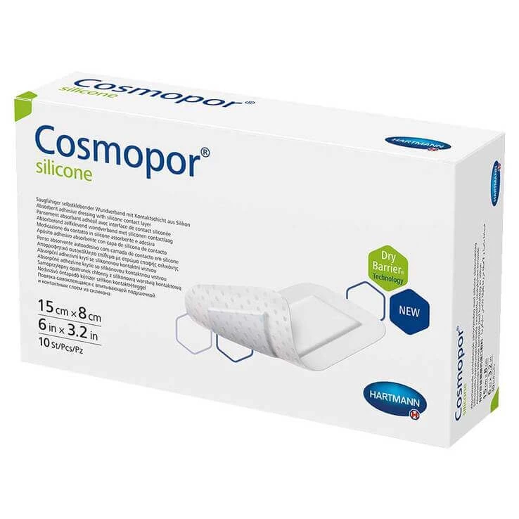 Cosmopor® siliconen wondverband, 8 x 15 cm, verpakking van 10 stuks