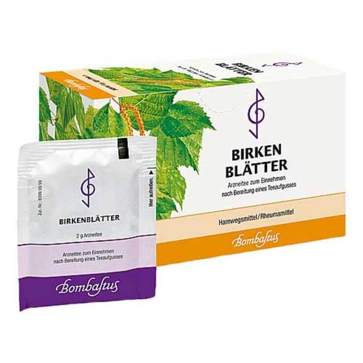 Theezakjes met berkenbladthee, 20 theezakjes van 2 g