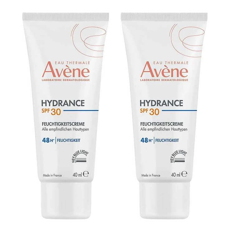 Avene Hydrance Hydraterende Crème SPF 30, 2x40 ml crème