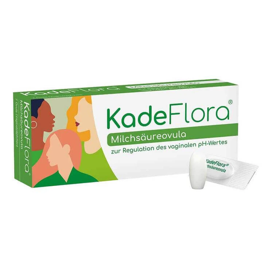Kadeflora Lactic Acid Ovules, 7 Vaginal Suppositories