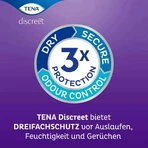 Serviettes de nuit discrètes TENA® Maxi pour l'incontinence, 6 x 12 pièces.