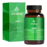 MSM 1000 mg methylsulfonylmethaan, veganistische tabletten, 365 tabletten