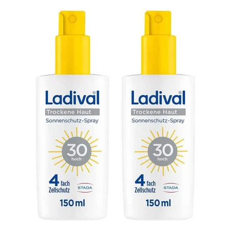 Ladival trockene Haut Sonnenschutz-Spray LSF 30 , 2x150 ml Spray