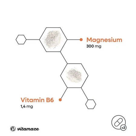 Capsule cu bisglicinat de magneziu + vitamina B6, 240 de capsule