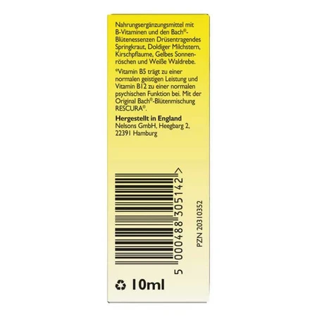 Bach Flower Rescura-druppels, alcoholvrij, 20 ml