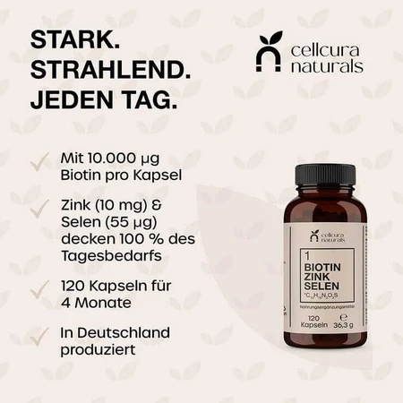 Biotine-, zink- en seleniumcapsules, 120 capsules
