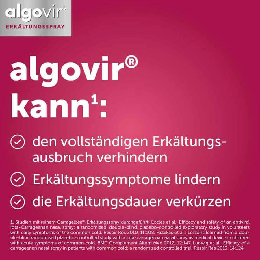 algovir Nasal Spray, 3 x 20 ml spray