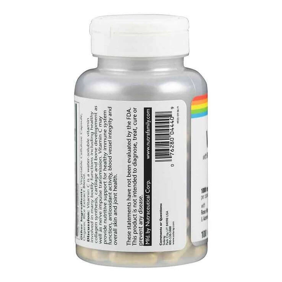 Vitamine C 1000 mg + rozenbottel + acerola & bioflavonen. Capsules, 100 capsules