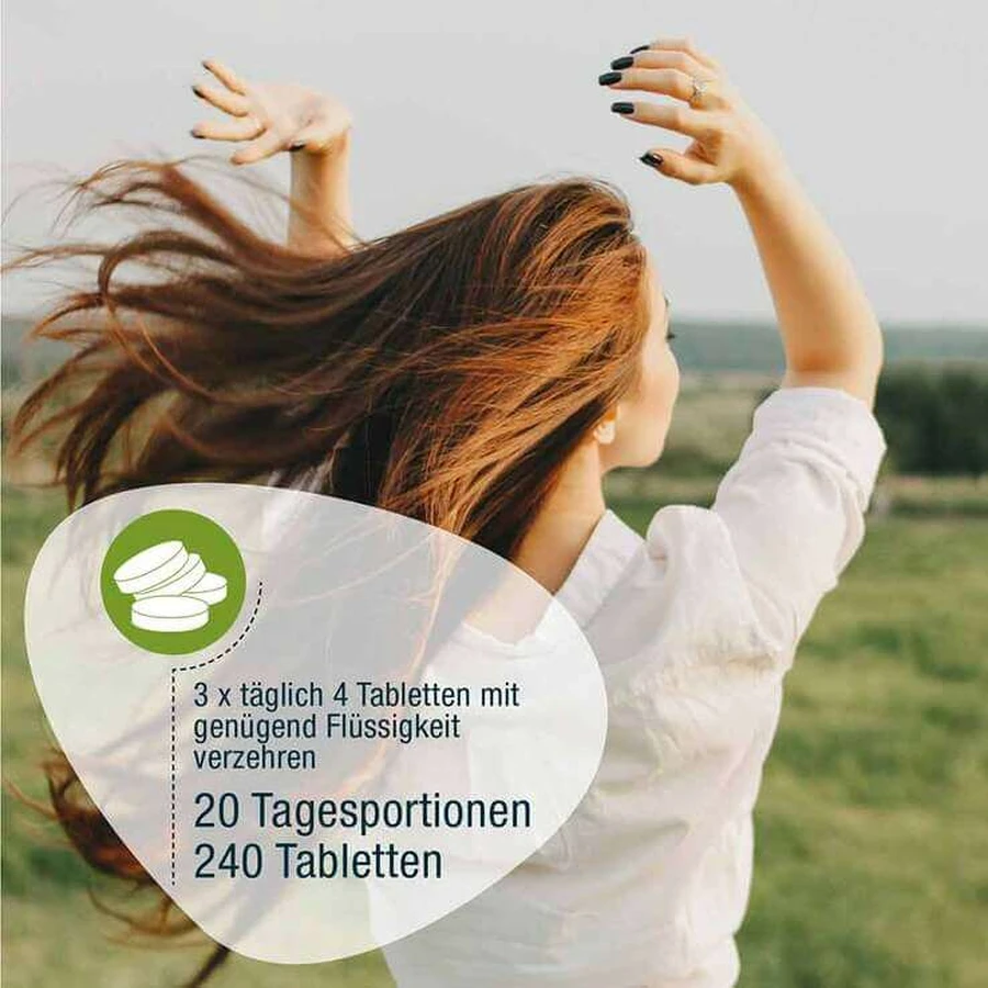 Spirulina 500 mg biologisch Naturland-tabletten, 80 tabletten
