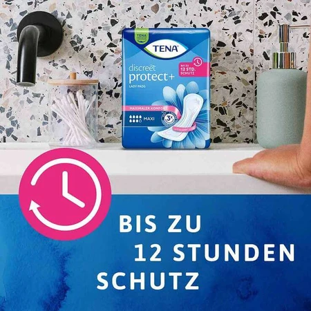 TENA® discreet Maxi – tampoane pentru incontinență, 12 x 12 bucăți