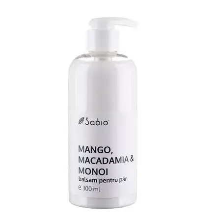 Acondicionador capilar con mango, macadamia y monoi, 300 ml, Sabio