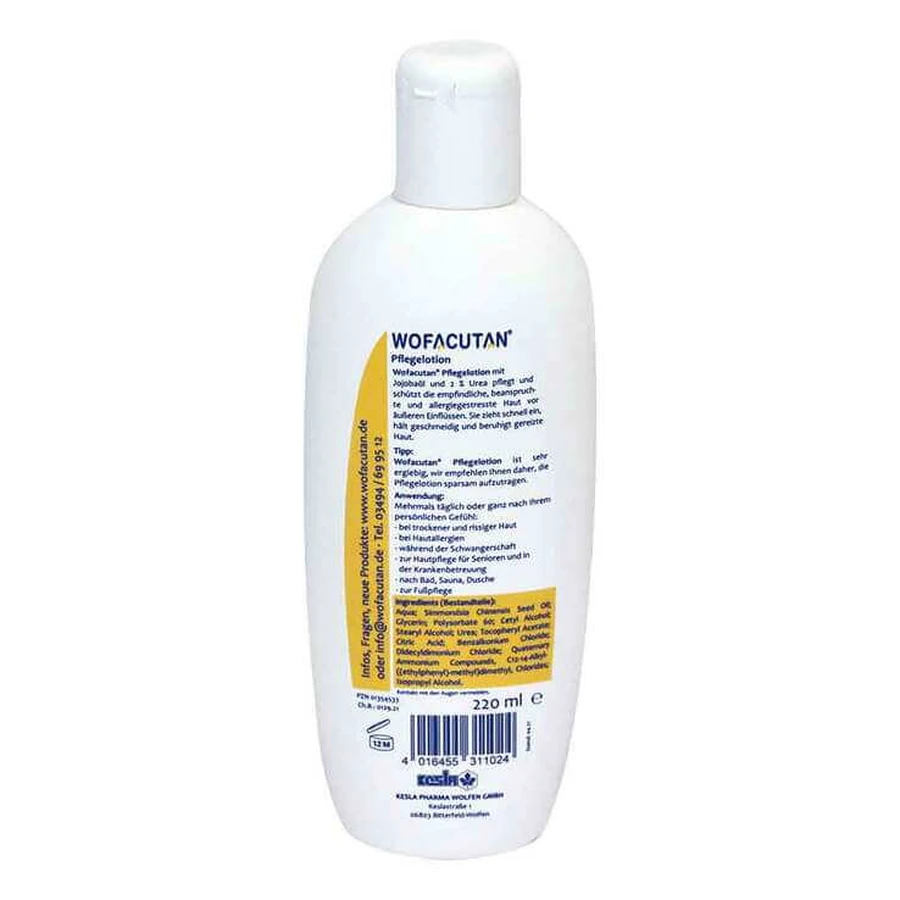 Lozione per la cura della pelle Wofacutan, 450 ml