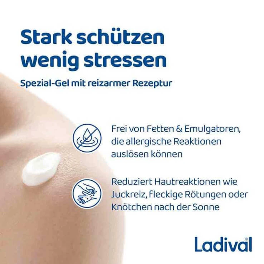 Gel solaire Ladival pour peaux sensibles SPF 30, 2 x 200 ml