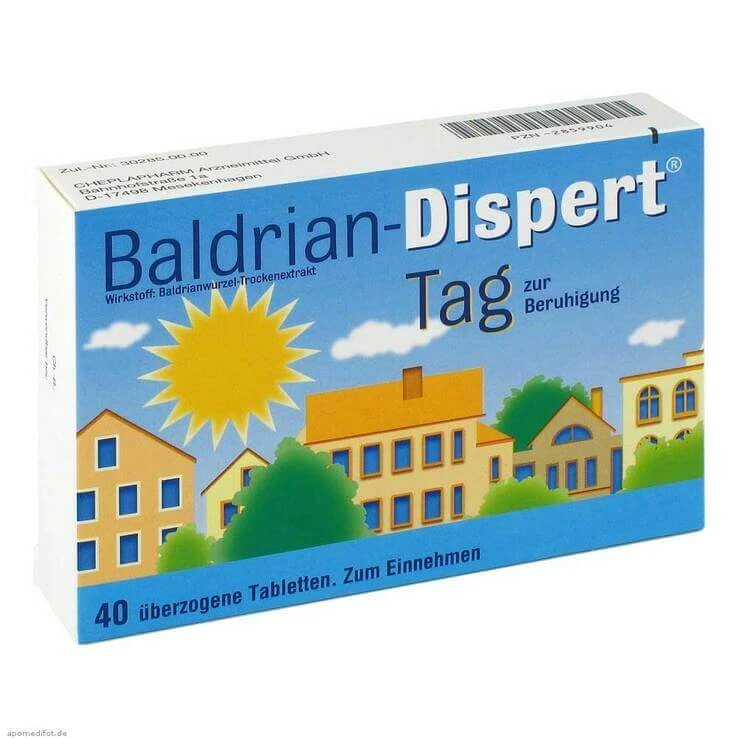 Valerian Dispert Day-omhulde tabletten, 100 stuks omhulde tabletten