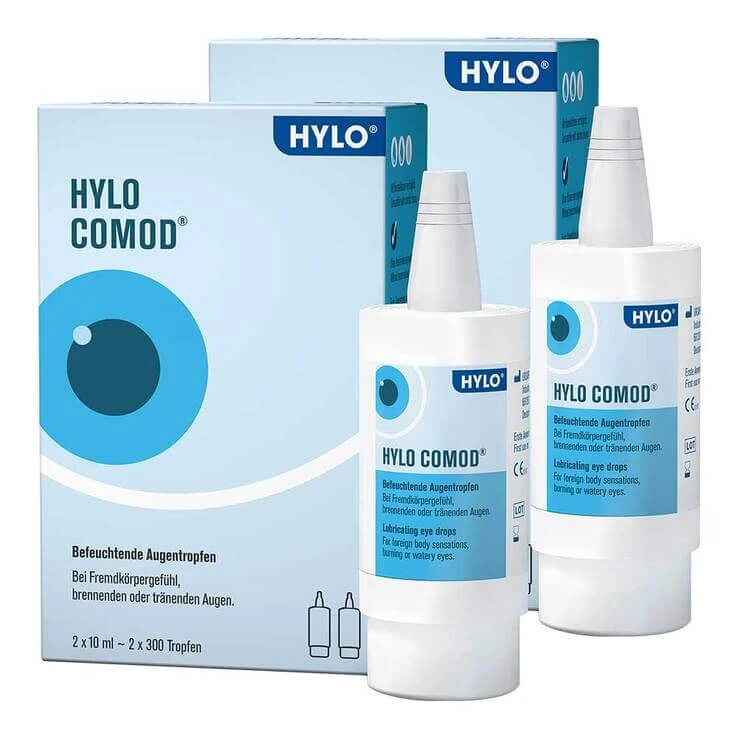 HYLO COMOD oogdruppels, 2 x 10 ml oogdruppels