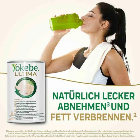 Yokebe Ultima Fat Burning Shake Powder NF, 400 g de polvo