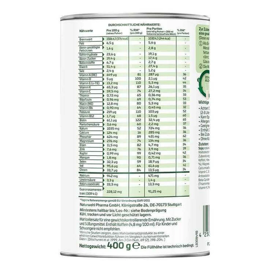 Yokebe Ultima Fat Burning Shake Powder NF, 400 g de polvo