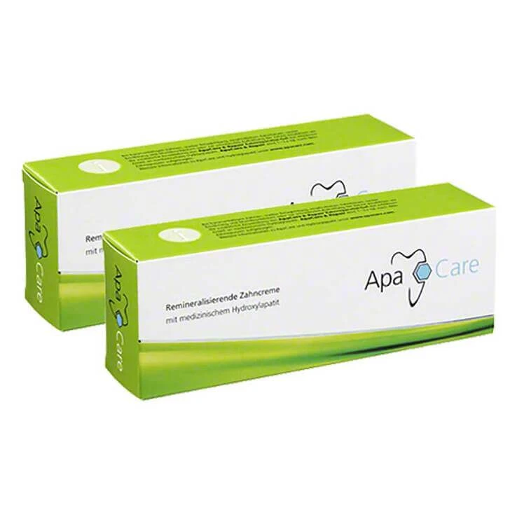 Apacare-tandpasta, 2 tubes tandpasta van 75 ml