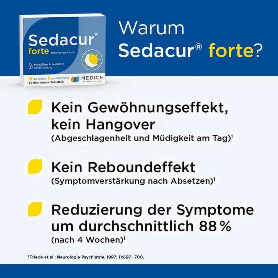 Sedacur® forte Compresse rivestite calmanti, 60 compresse