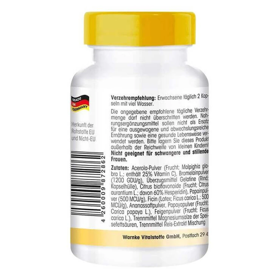 Kapsułki z kompleksem enzymów 200 mg, 250 kapsułek: ceny i cechy