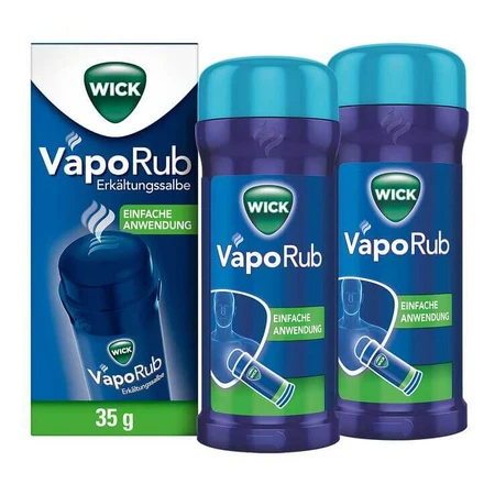 WICK VapoRub Erkältungssalbe im Applikator, 2x35 g Salbe