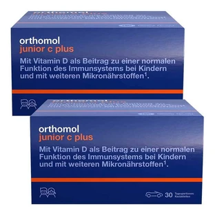 Orthomol Junior C plus kauwtabletten, bosvruchtensmaak, 2 x 30 kauwtabletten
