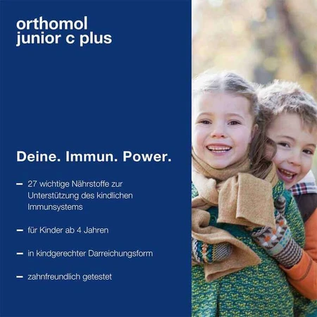 Orthomol Junior C plus kauwtabletten, bosvruchtensmaak, 2 x 30 kauwtabletten