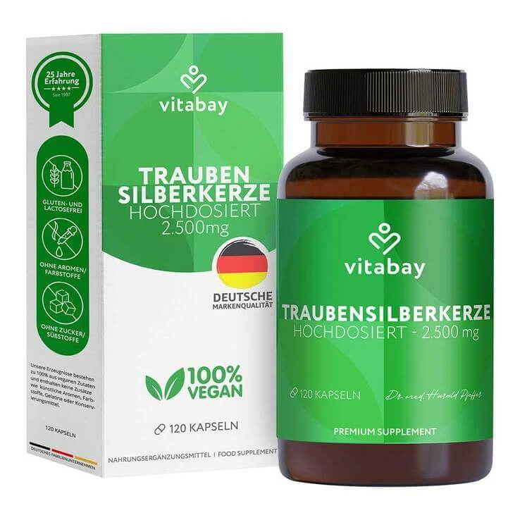 Zilverkaars-extract 2500 mg, veganistische capsules, 120 capsules