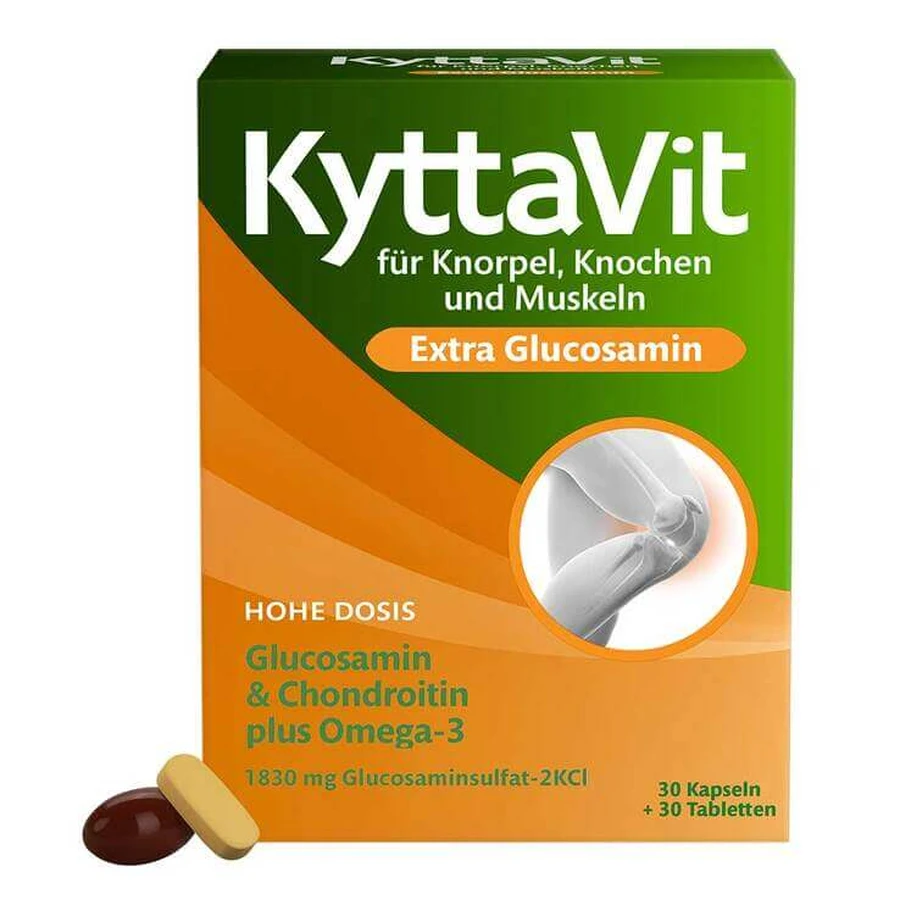 Kyttavit Extra Glucosamine-combinatiepakket, combinatiepakket met 2 verpakkingen van elk 30 stuks