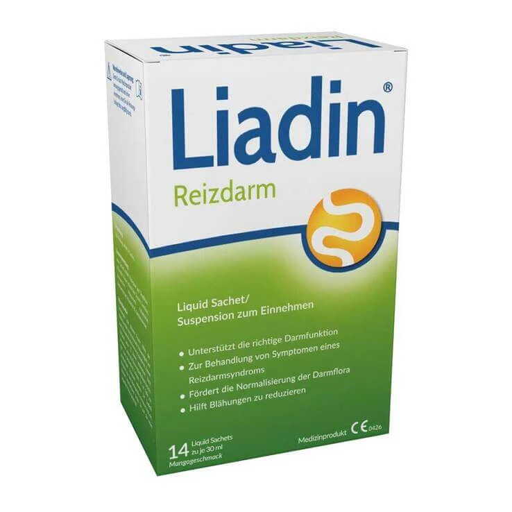 Liadin-zakjes tegen het prikkelbare darm syndroom, suspensie, 28 zakjes suspensie