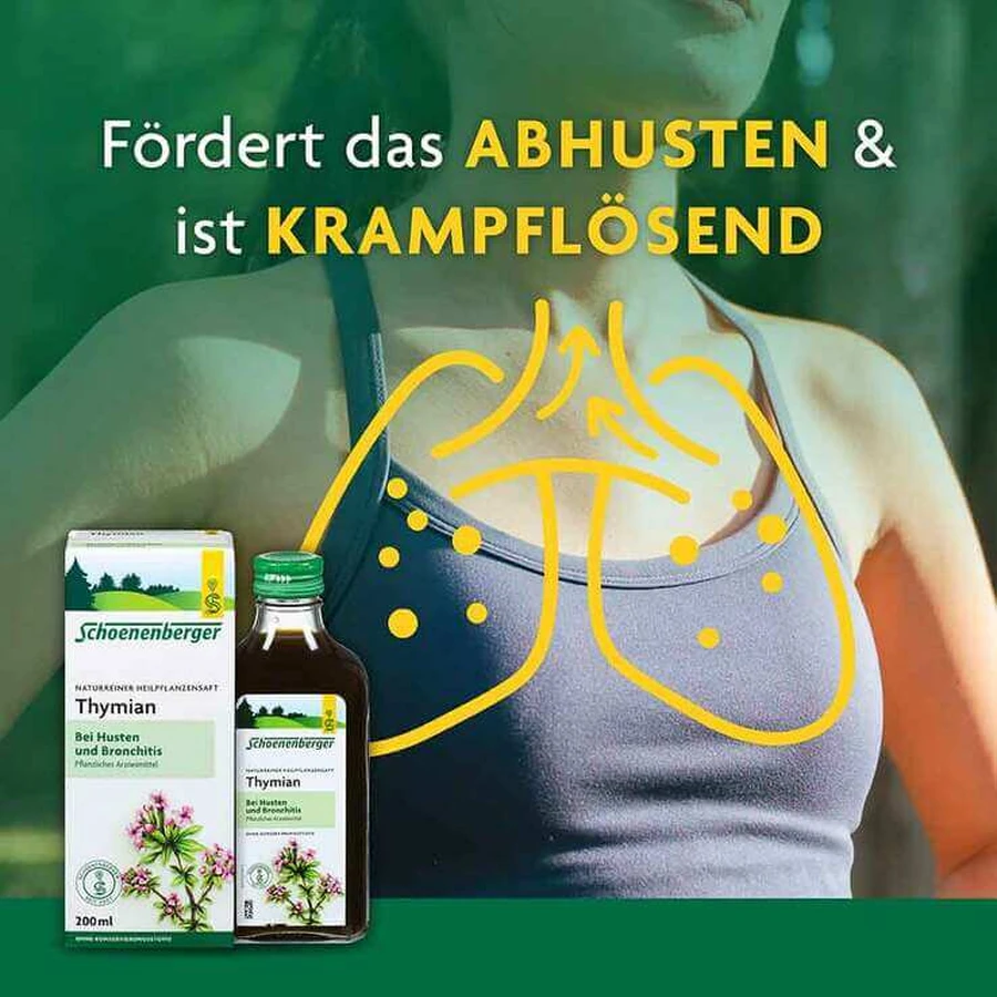 Thymian Saft Schoenenberger HPS, 3X200 ml Saft
