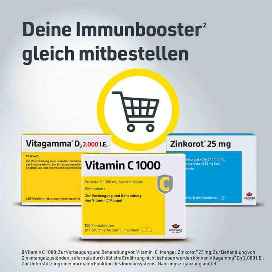 Vitamine C 1000 mg tabletten, 100 filmomhulde tabletten